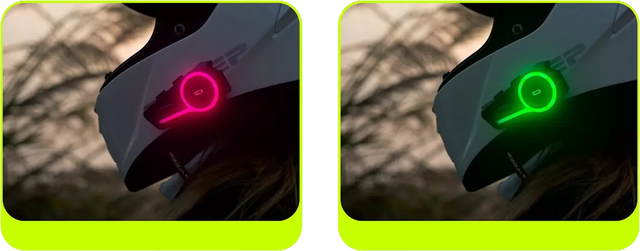 Fone de ouvido Bluetooth para capacete inteligente de motocicleta